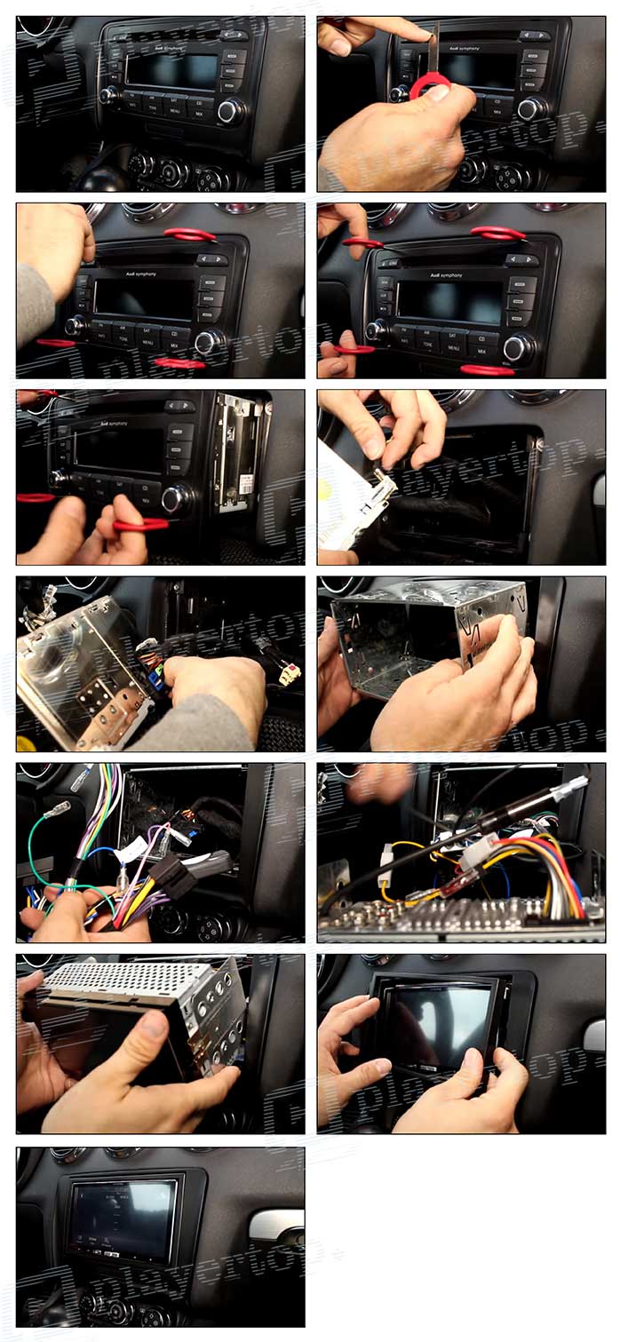 installer autoradio Audi TT 2007 2015